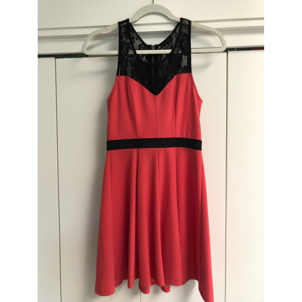 Pink & Black Dress